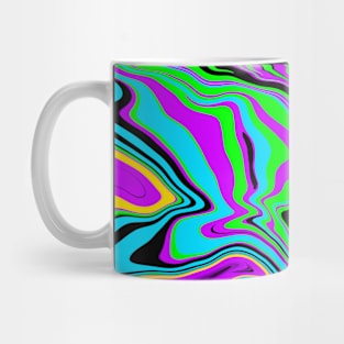 psychedelic abstract color mix Mug